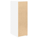 reol 30x42,5x93 cm konstrueret træ hvid