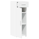 reol 30x42,5x93 cm konstrueret træ hvid