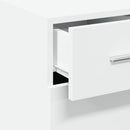 reol 30x42,5x93 cm konstrueret træ hvid