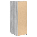 reol 30x42,5x93 cm konstrueret træ grå sonoma-eg