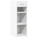 reol 30x42,5x93 cm konstrueret træ hvid