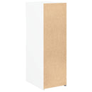reol 30x42,5x93 cm konstrueret træ hvid