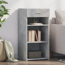 skab 45x34x93 cm konstrueret træ betongrå