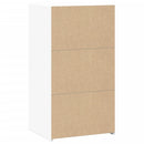 reol 50x41x93 cm konstrueret træ hvid