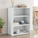 reol 70x41x93 cm konstrueret træ hvid