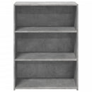 reol 70x41x93 cm konstrueret træ betongrå