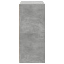 reol 70x41x93 cm konstrueret træ betongrå
