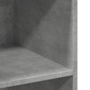 reol 70x41x93 cm konstrueret træ betongrå