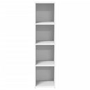 reol 30x41x124 cm konstrueret træ hvid