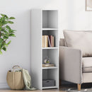 reol 30x41x124 cm konstrueret træ hvid