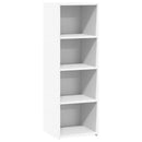 reol 40x41x124 cm konstrueret træ hvid