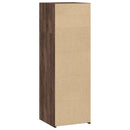 reol 40x41x124 cm konstrueret træ brun egetræsfarve