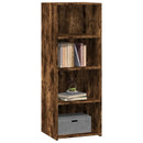 reol 45x41x124 cm konstrueret træ røget egetræsfarve