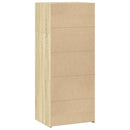 reol 50x41x124 cm konstrueret træ sonoma-eg