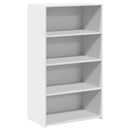 reol 70x41x124 cm konstrueret træ hvid