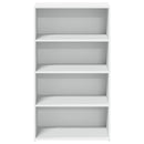 reol 70x41x124 cm konstrueret træ hvid