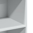 reol 70x41x124 cm konstrueret træ hvid