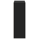 reol 70x41x124 cm konstrueret træ sort