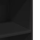 reol 70x41x124 cm konstrueret træ sort