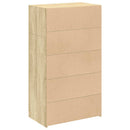 reol 70x41x124 cm konstrueret træ sonoma-eg