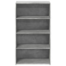 reol 70x41x124 cm konstrueret træ betongrå