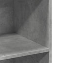 reol 70x41x124 cm konstrueret træ betongrå