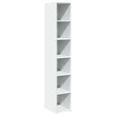 reol 30x41x185 cm konstrueret træ hvid