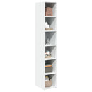 reol 30x41x185 cm konstrueret træ hvid
