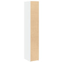 reol 30x41x185 cm konstrueret træ hvid
