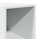 reol 30x41x185 cm konstrueret træ hvid