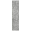 reol 30x41x185 cm konstrueret træ betongrå