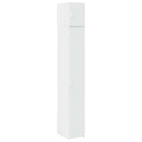 skab 30x42,5x225 cm smalt konstrueret træ hvid