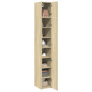 skab 30x42,5x225 cm smalt konstrueret træ sonoma-eg