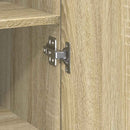 skab 30x42,5x225 cm smalt konstrueret træ sonoma-eg