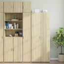 skab 30x42,5x225 cm smalt konstrueret træ sonoma-eg