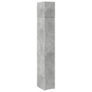 skab 30x42,5x225 cm smalt konstrueret træ betongrå