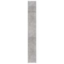 skab 30x42,5x225 cm smalt konstrueret træ betongrå