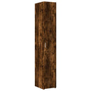 skab 30x42,5x225 cm smalt konstrueret træ røget egetræsfarve
