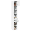 kontorreol 30x42,5x225 cm konstrueret træ hvid