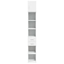 kontorreol 30x42,5x225 cm konstrueret træ hvid