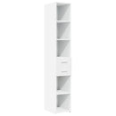 kontorreol 30x42,5x225 cm konstrueret træ hvid