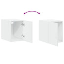 kontorreol 30x42,5x225 cm konstrueret træ hvid