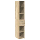 skab 30x42,5x225 cm smalt konstrueret træ sonoma-eg