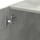 skab 30x42,5x225 cm smalt konstrueret træ betongrå