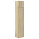 skab 40x42,5x225 cm smalt konstrueret træ sonoma-eg