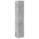 skab 40x42,5x225 cm smalt konstrueret træ betongrå