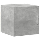 skab 40x42,5x225 cm smalt konstrueret træ betongrå