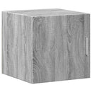 skab 40x42,5x225 cm smalt konstrueret træ grå sonoma-eg