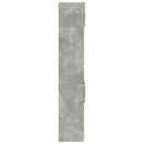 skab 40x42,5x225 cm smalt konstrueret træ betongrå