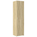 skab 45x42,5x225 cm smalt konstrueret træ sonoma-eg
